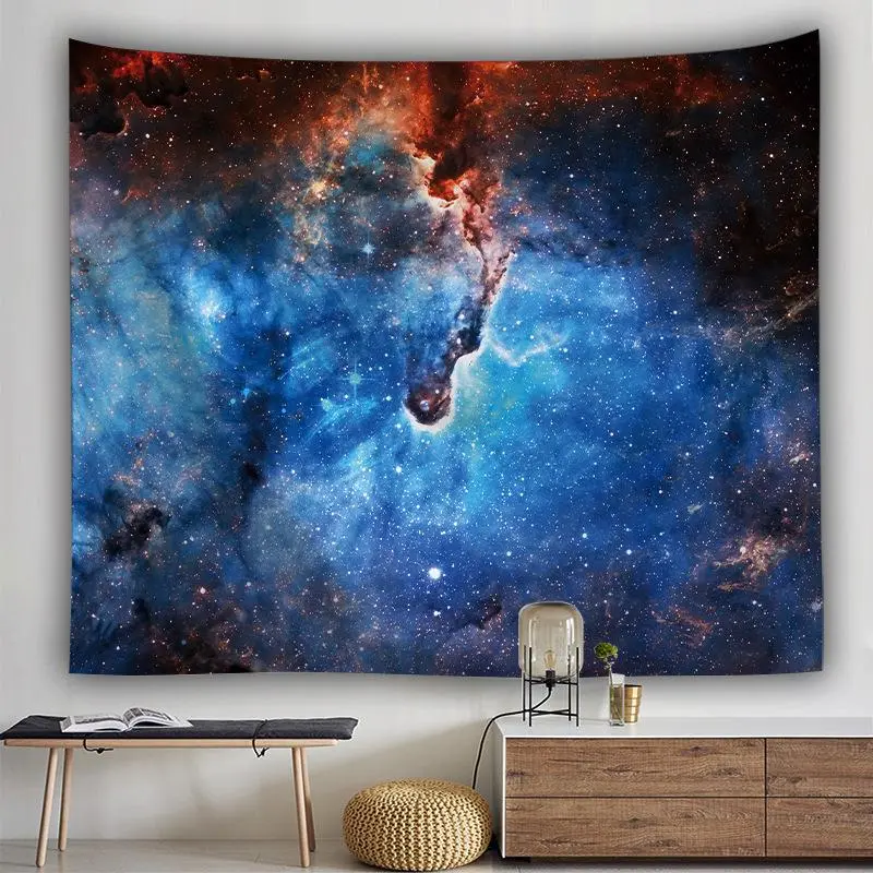 Printed Star Tapestry Multifunctional Tapestry Sitting Blanket Wall Hanging