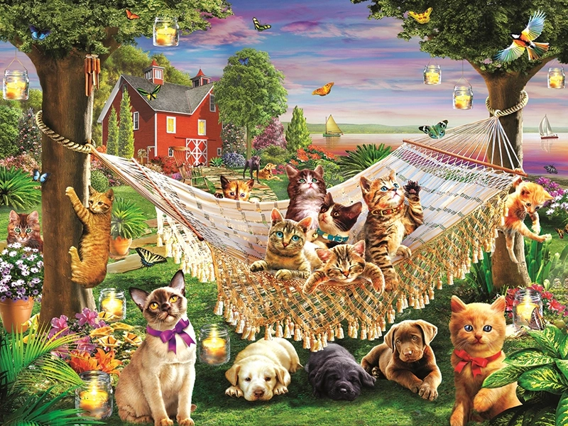 Full DIY 5D Diamond Painting Animals Summer Party Cross Stitch Diamond