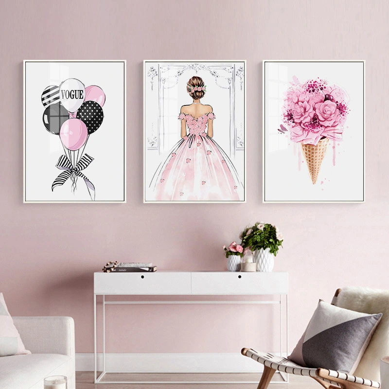 Watercolor Balloon Bouquet Plant Beauty Wedding Fashion Festive Living Room Decoration Painting Picture