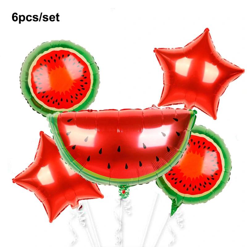 Fruit Set Aluminum Balloons Summer Fruit Party Birthday Decoration Dress Up Balloons