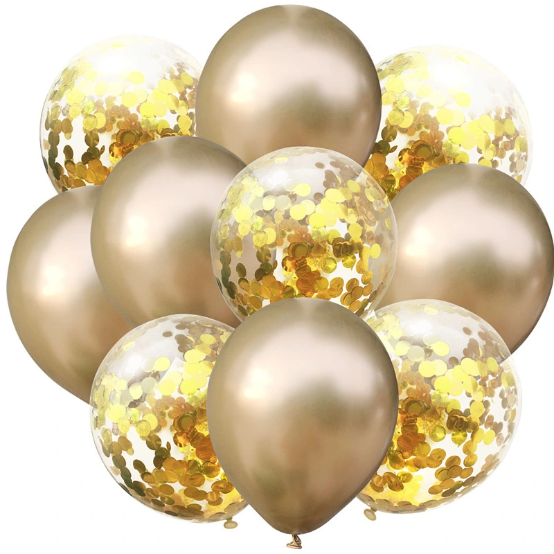 Metallic Latex Balloon Sequin Set Christmas Balloon Decoration