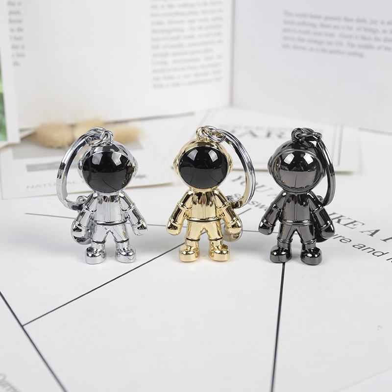 New Fashion Handmade 3D Astronaut Space Robot Spaceman Keychain Keyring Alloy Gift For Man Friend