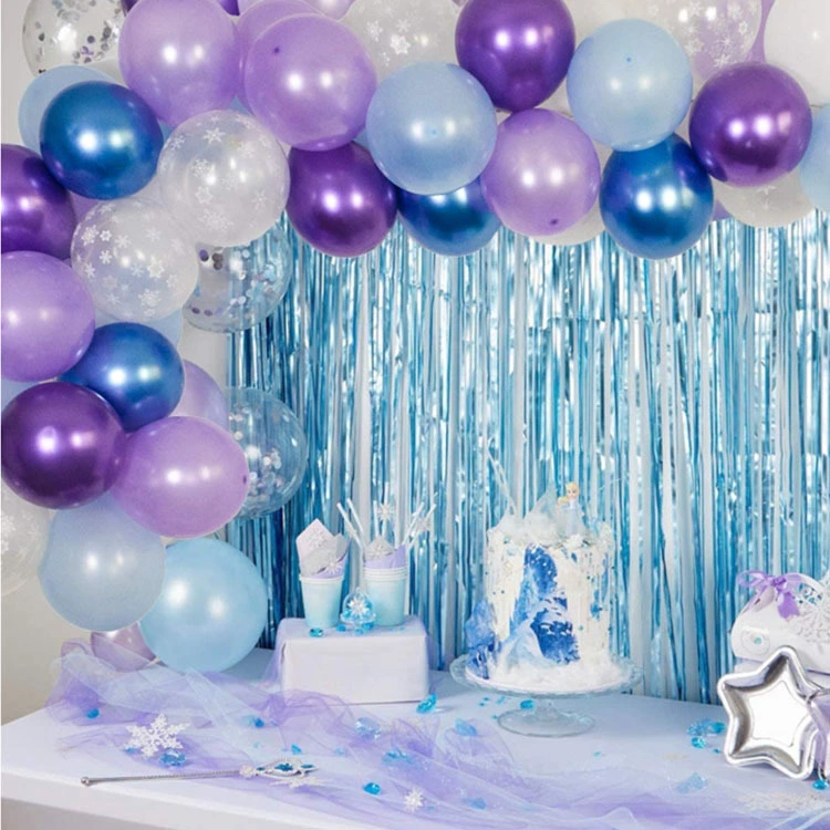 Garland Arch Kit Birthday Party Ice Snow Queen Latex Balloons Chain Baby Shower Decoration Globos