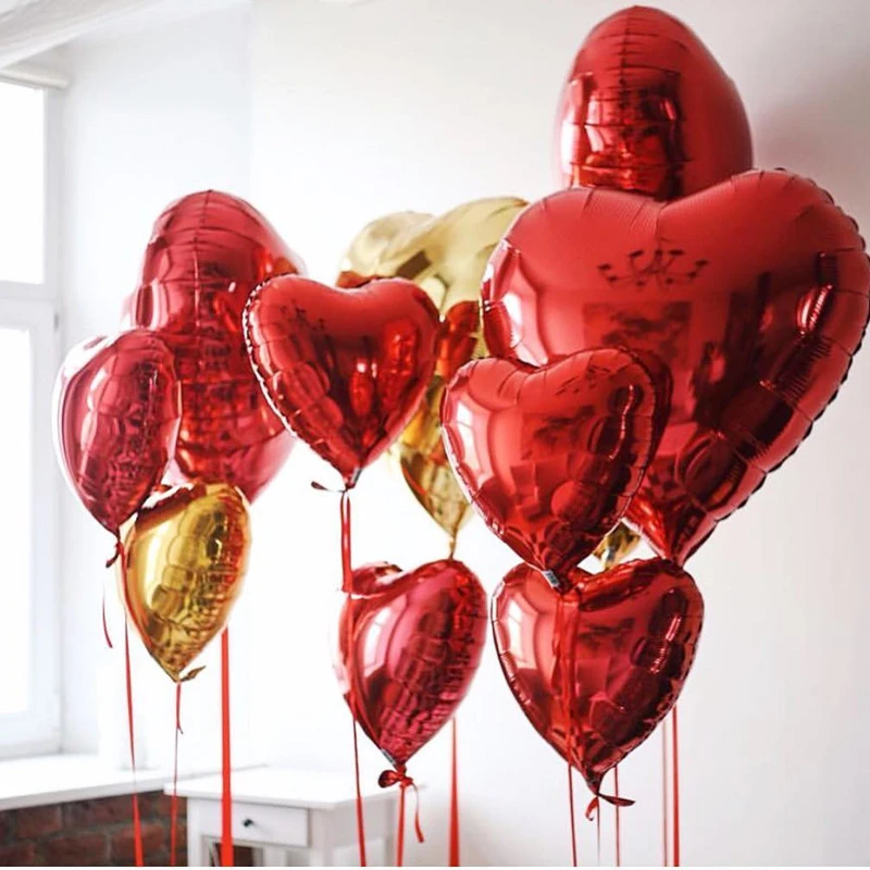 18-inch Love Five-star Aluminum Foil Balloon Set