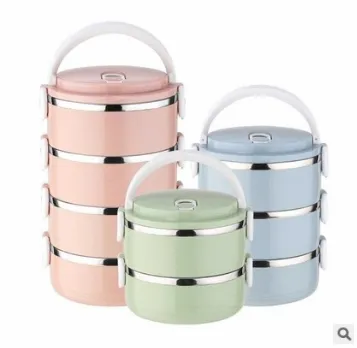 Cute Japanese Lunch Box For Kids School Portable Food Container Stainless Steel