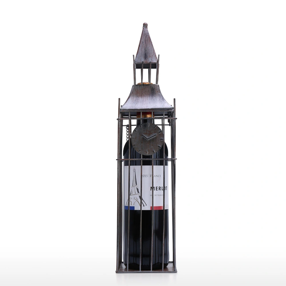 Bell Tower Tower Wine Rack Creative Home Furnishing Decoration Iron Art Wine Cabinet Decoration Crafts