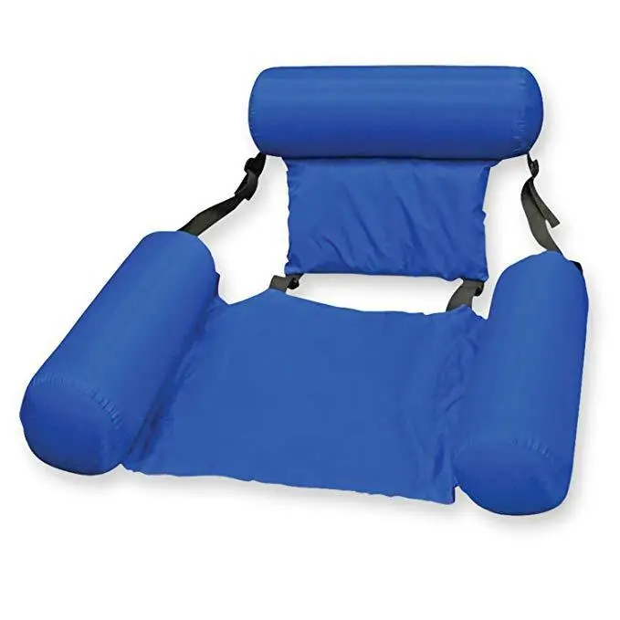 Foldable Water Inflatable Floating Bed Backrest Floating Drainage Floating Chair Recliner Hammock