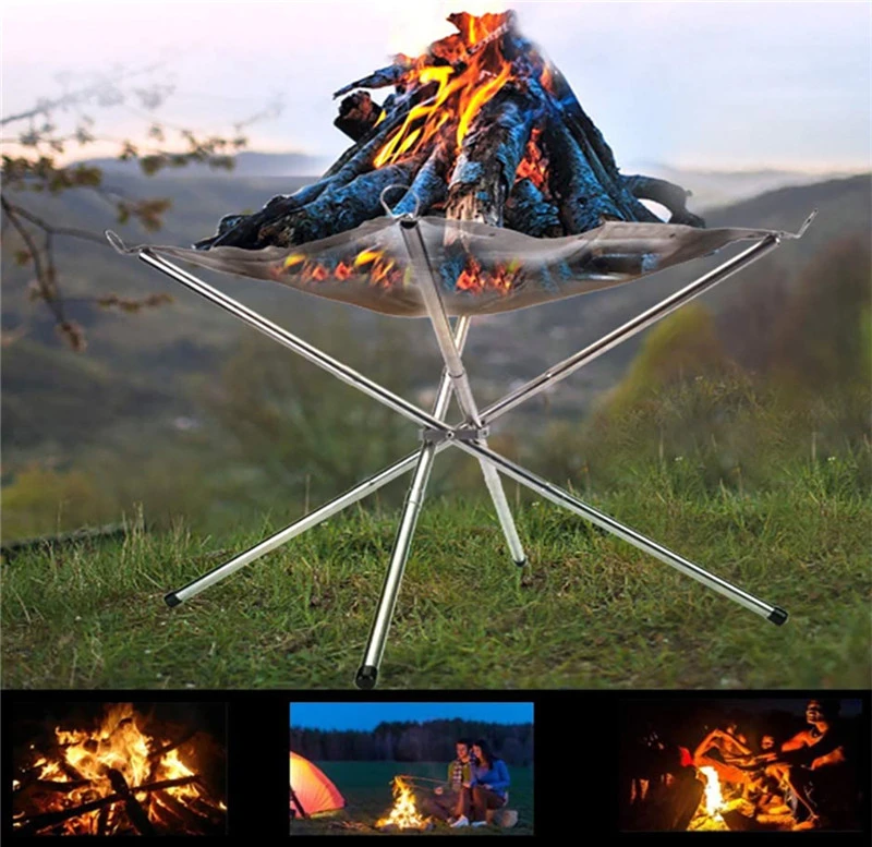 Outdoor Fire Burning Bonfire Stand