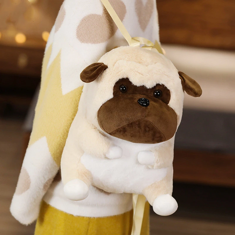Plush Animals Backpacks Kids Stuffed Backpack Dog Pig Shiba Inu Plush School Bag
