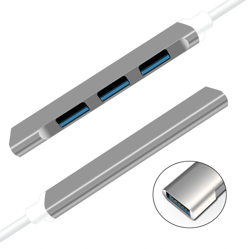 Mini Hub 3.0 Hub Aluminum Alloy One With Four Usb Docking Station Splitter High-Speed Transmission 4 Port USB