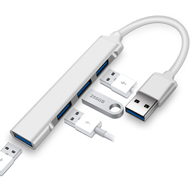 Mini Hub 3.0 Hub Aluminum Alloy One With Four Usb Docking Station Splitter High-Speed Transmission 4 Port USB