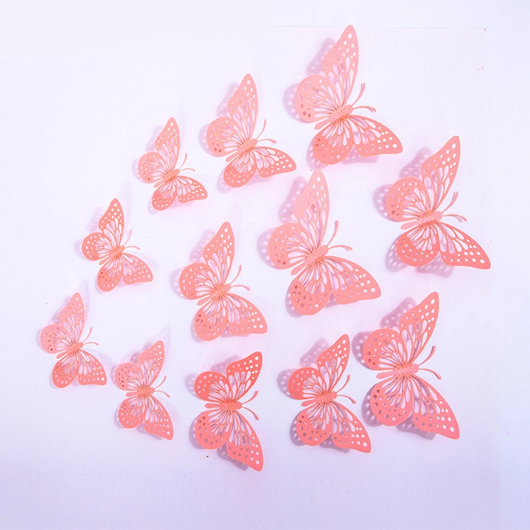 Hollow 3D Butterfly Decoration Wall Sticker