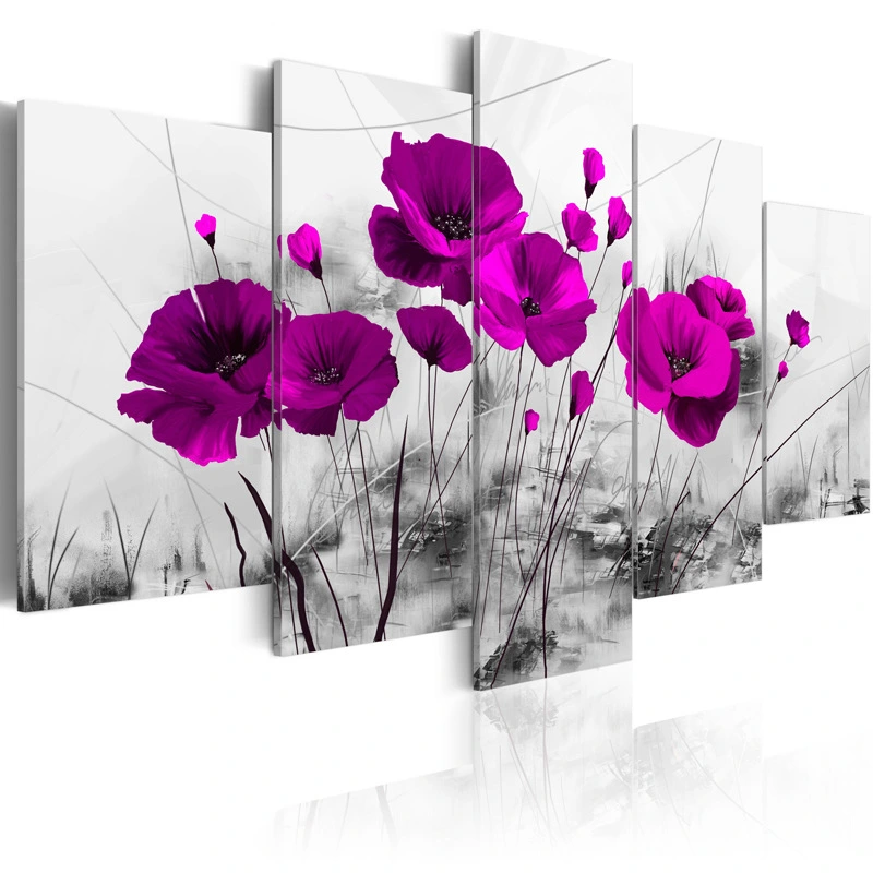 Modern Home Hanging Paintings, Decorative Canvas, Inkjet Painting, Oil Painting, Wall Painting, Five Joint Mosaic Murals