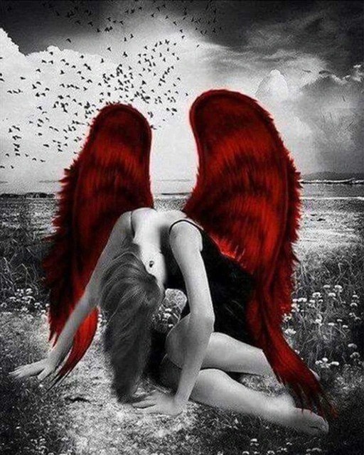 Angels And Demons Color 5D Adult Crafts Diamond Painting Art Full Set Of Drawings Abstract Gems Cross Stitch