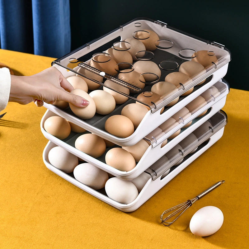 Creative Automatic Rolling Egg Box, Egg Storage Box