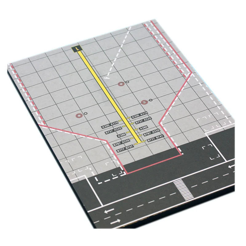 Simulation Passenger Aircraft Airport Runway Model Finished Product