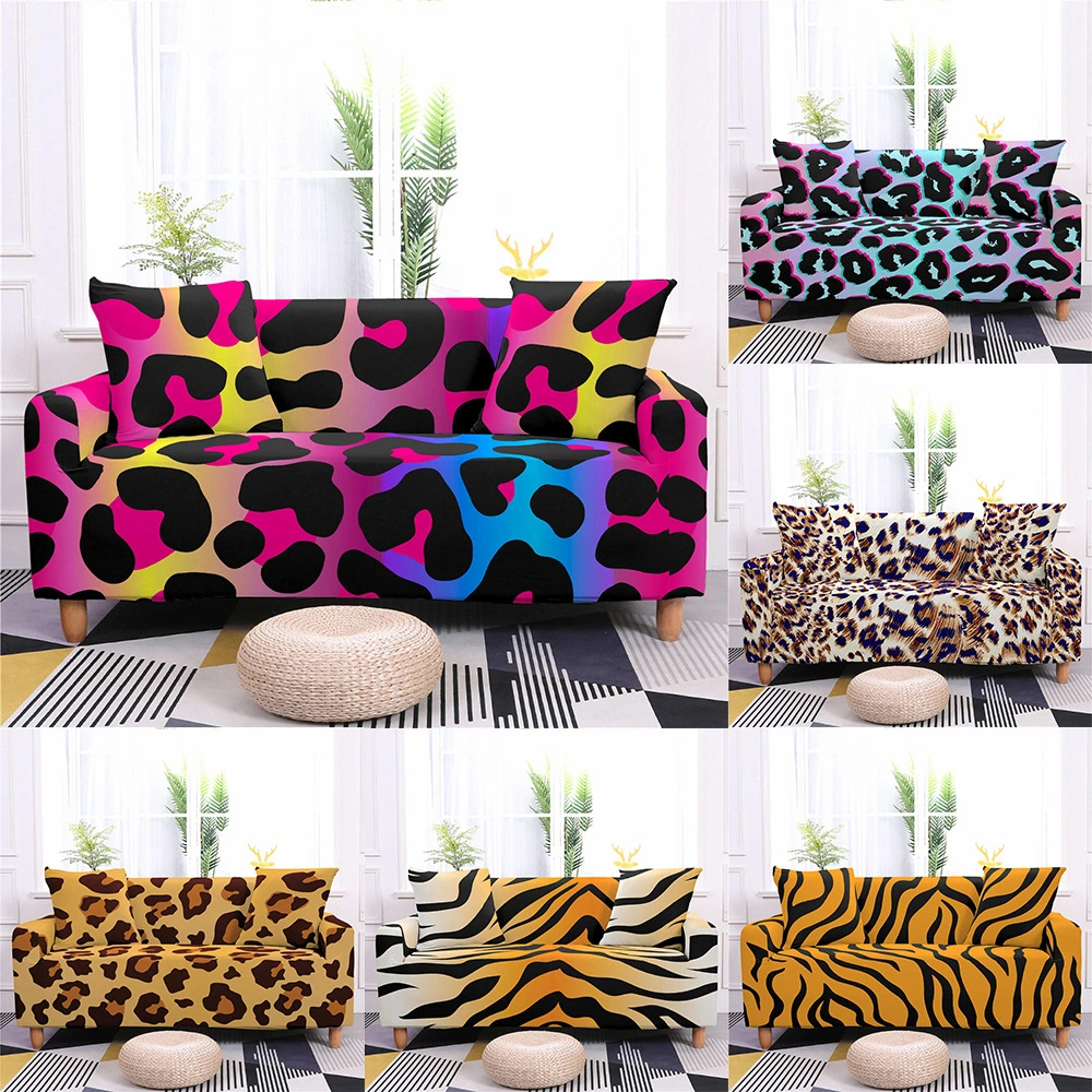 Leopard Stripe Pattern Modern Stretch Sofa Cover