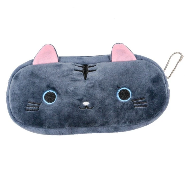 Plush Pencil Case Cute Cat Pencil Case Stationery Bag