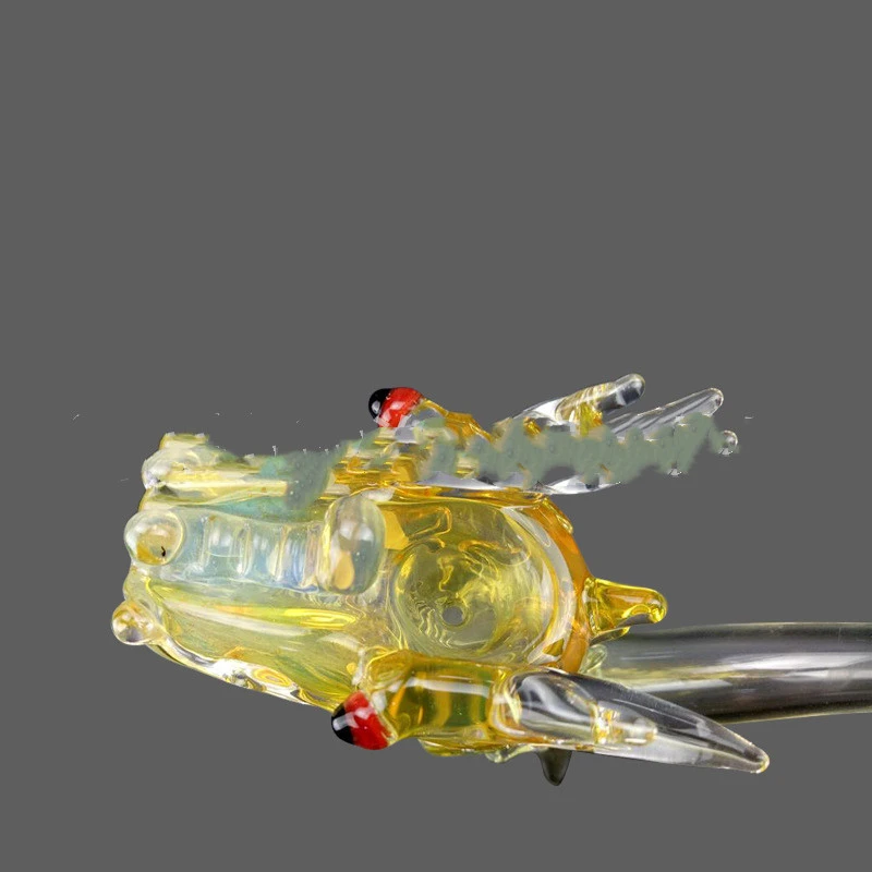Glass Crafts Yellow Home Decorations Are Light And Portable