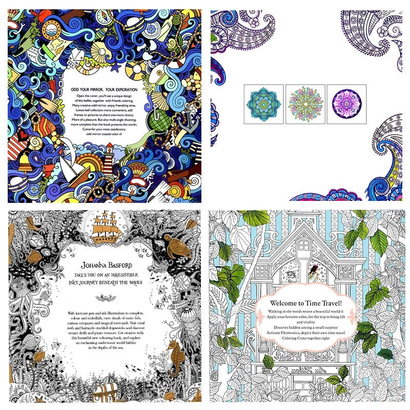 Secret Garden Adult Decompression Hand-painted Coloring Book