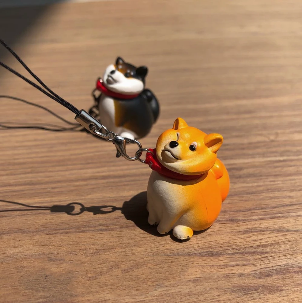 Cute Cartoon Hanging Rope Pendant Mobile Phone Bag Lovers