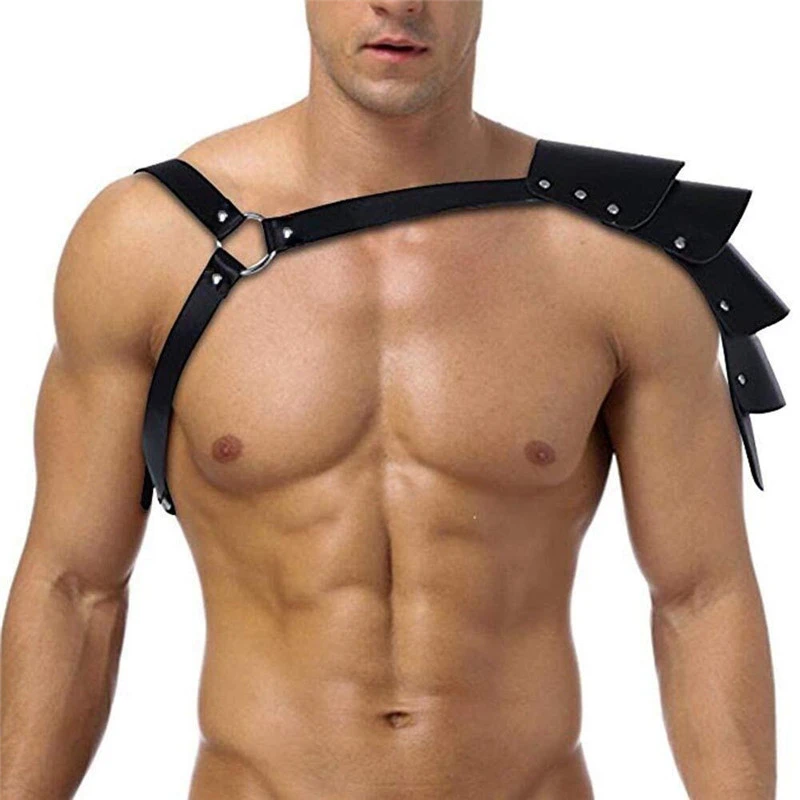 Bar DS Show All-match Show Men's Leather Body Corset Straps