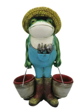 Dwarf Statue Decoration Decoration Bucket Frog Garden Decoration Resin Decoration