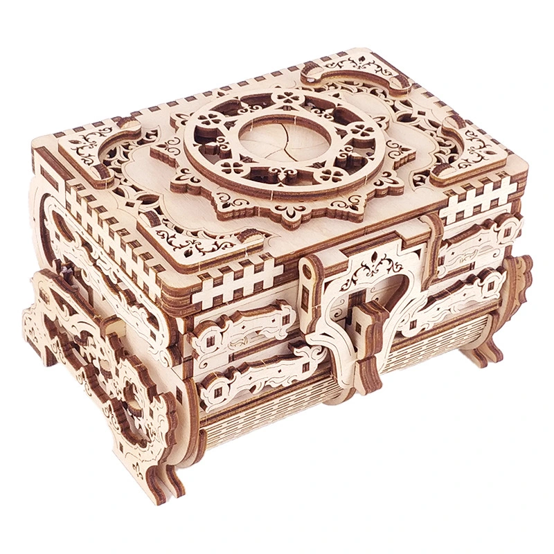 Wooden Mechanical Model Antique Music Box Creative Music Box