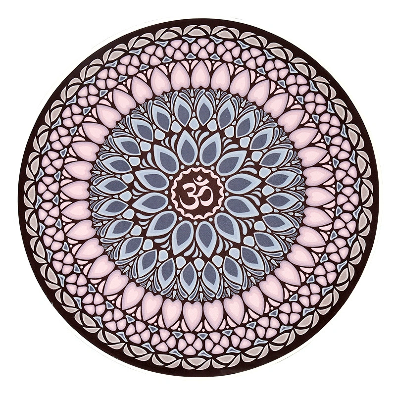 Nagudi Small Round Mat Yoga Mat Non-slip Natural Rubber