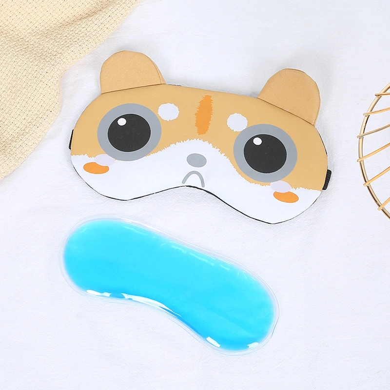 Cute Cartoon Sleep Blackout Eye Mask Hot And Cold Compress Ice