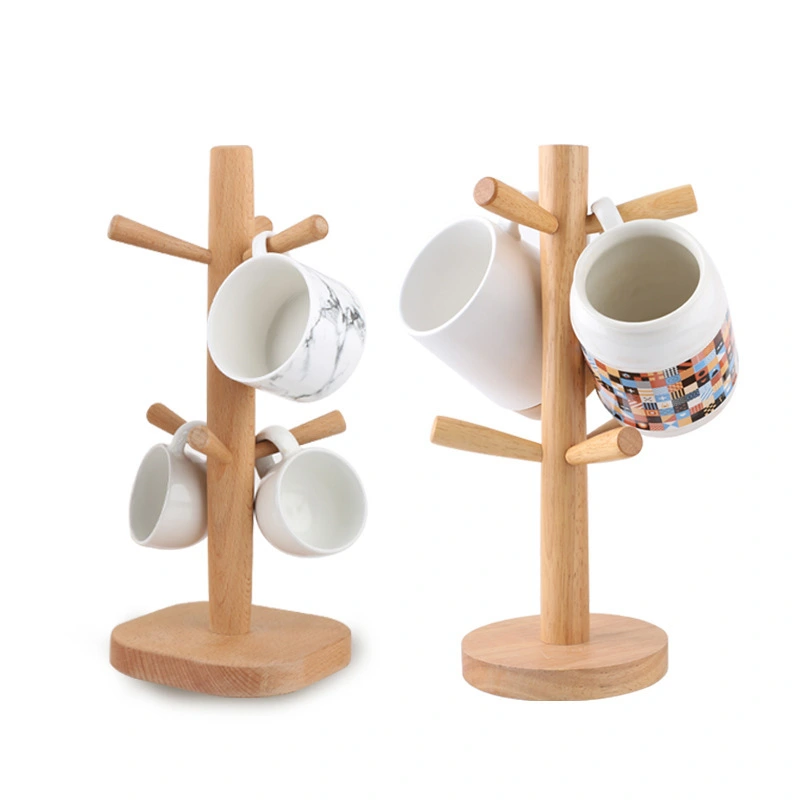 Factory Direct Supply Of Multifunctional Solid Wood Cup Holder Six-claw Mug