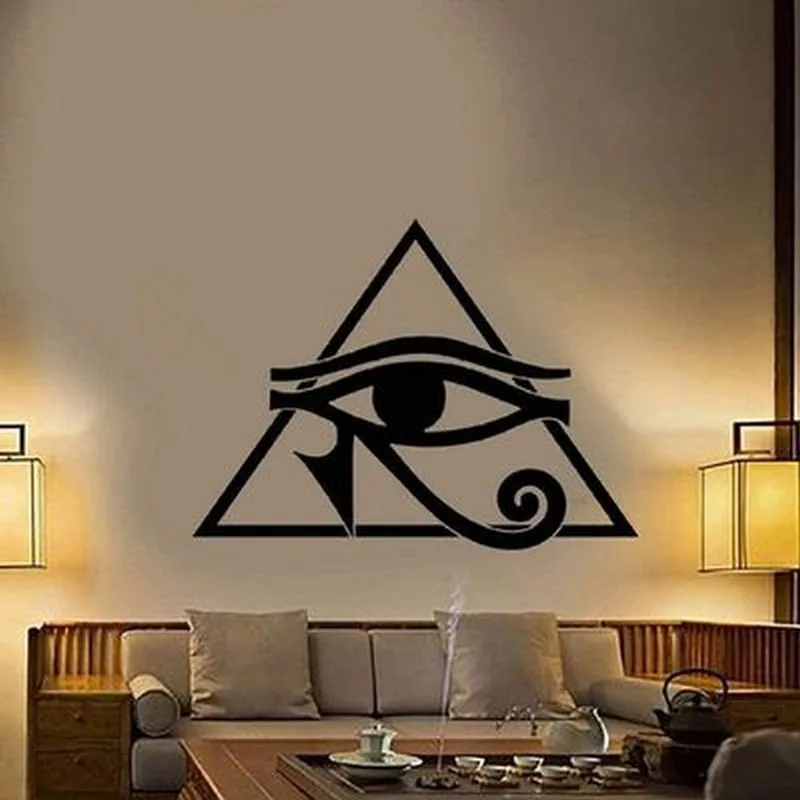 Triangle Eye Totem Pattern Wall Sticker