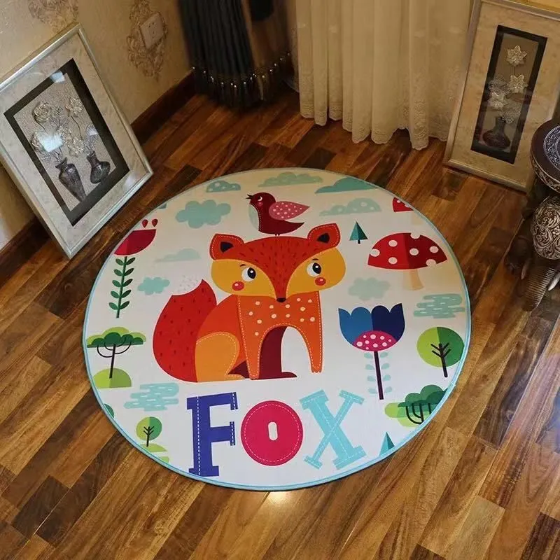 Round Carpet Children's Room Bedroom Bedside Cloakroom Floor Mats
