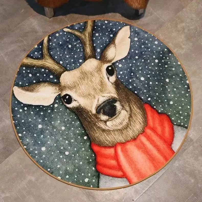 Round Carpet Children's Room Bedroom Bedside Cloakroom Floor Mats