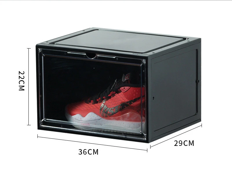 Magnetic Thick Plastic Transparent Shoe Box