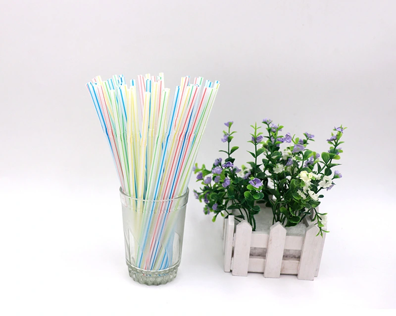 Disposable Food Grade Beverage Soy Milk Plastic Straw 5mm Caliber Elbow