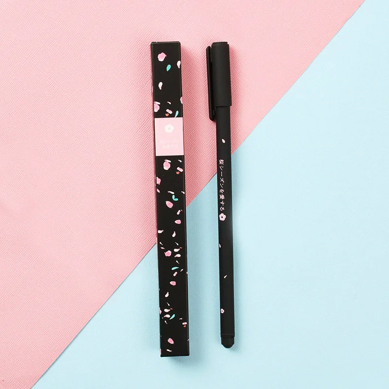 Beautiful Cherry Blossom Gel Pen Gift Set Business Signature Pen