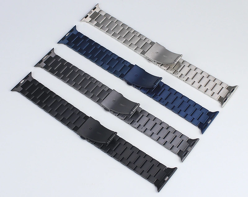 Metal One-piece Three-bead Watch Strap