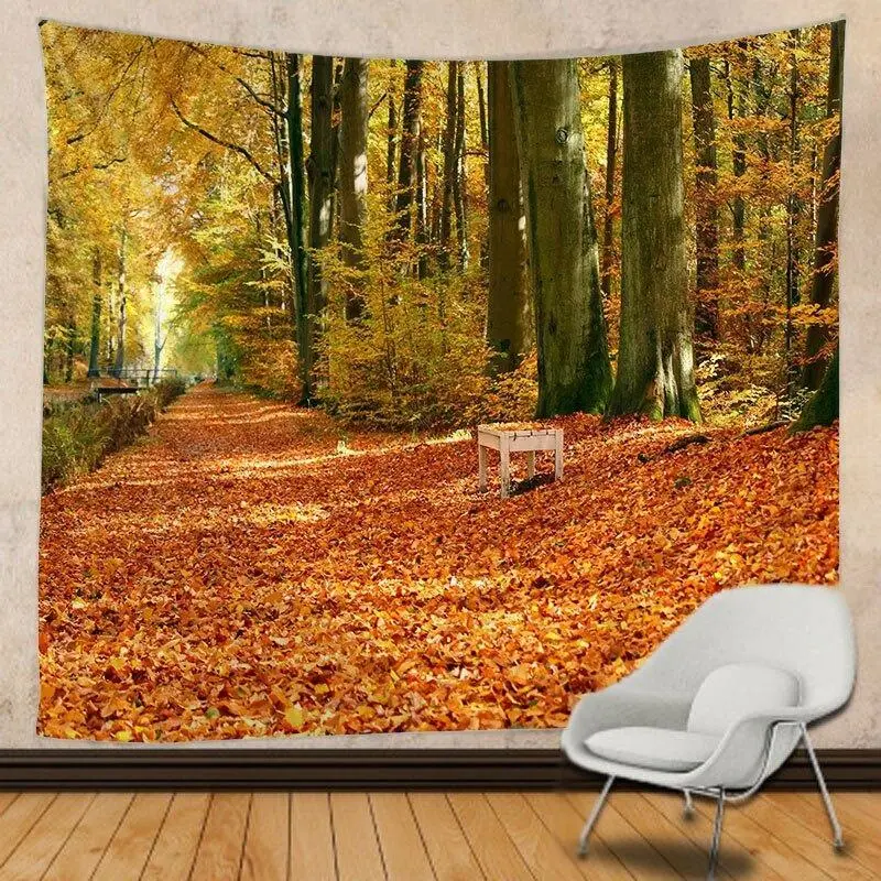 Trail Of Leaves Tapestry