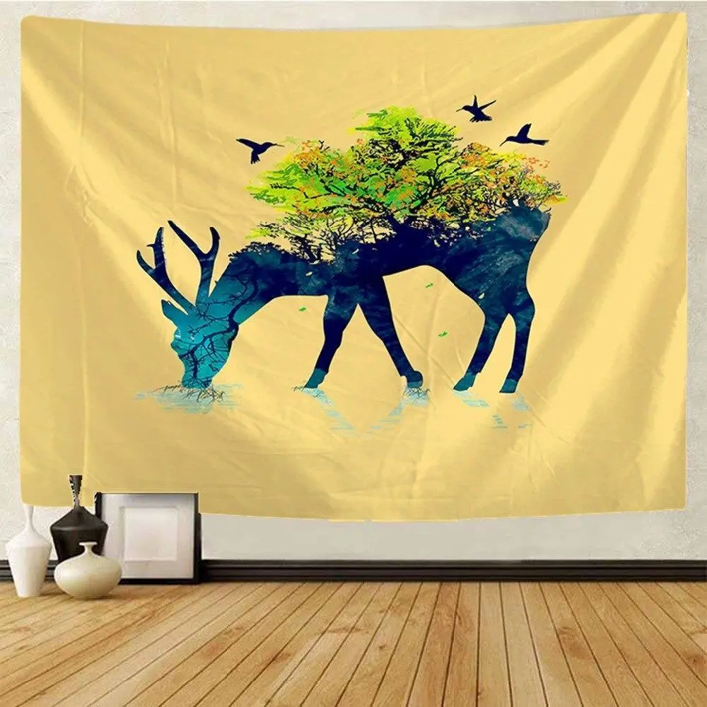 Nature Stag Tapestry Background Cloth Hanging Cloth