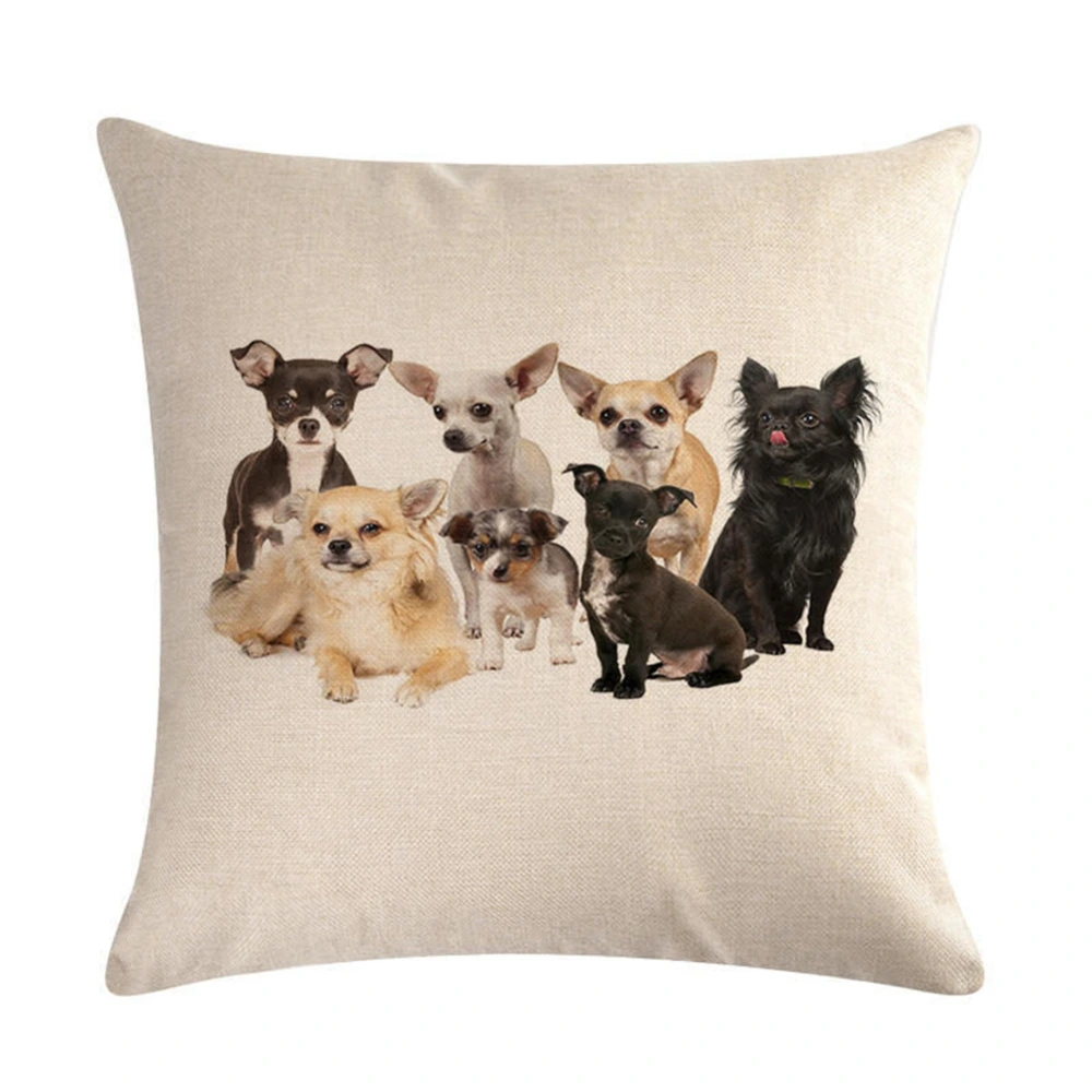 Simple Fashion Cute Pet Printing Pillowcase