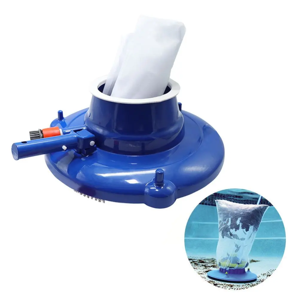 Cleaning Tool Pool Cleaning Sewage Head With Handle Mesh Bag Swimming Pool Suction Head