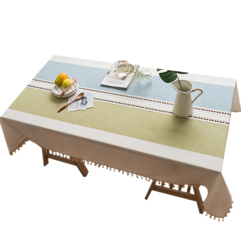 Imitation Cotton And Linen Coffee Table Rectangular Table Embroidered Tablecloth