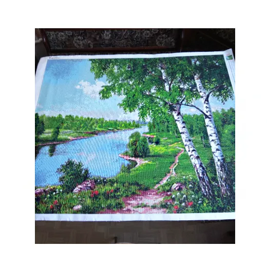 Birch Landscape Mosaic 5D Diamond Painting