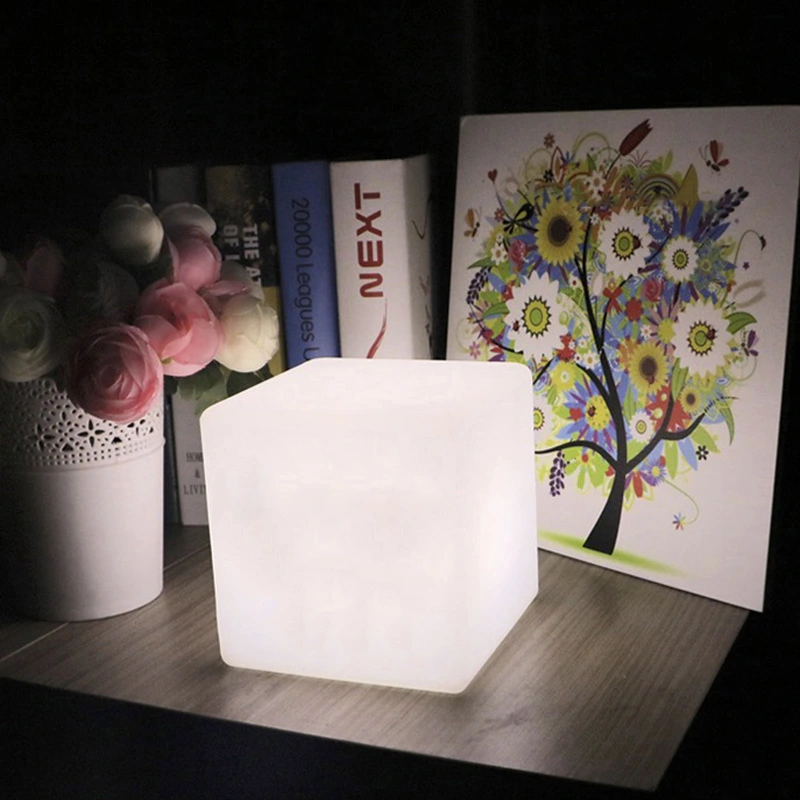 Cube Restaurant Atmosphere Table Lamp Luminous Square Decorative Table Lamp