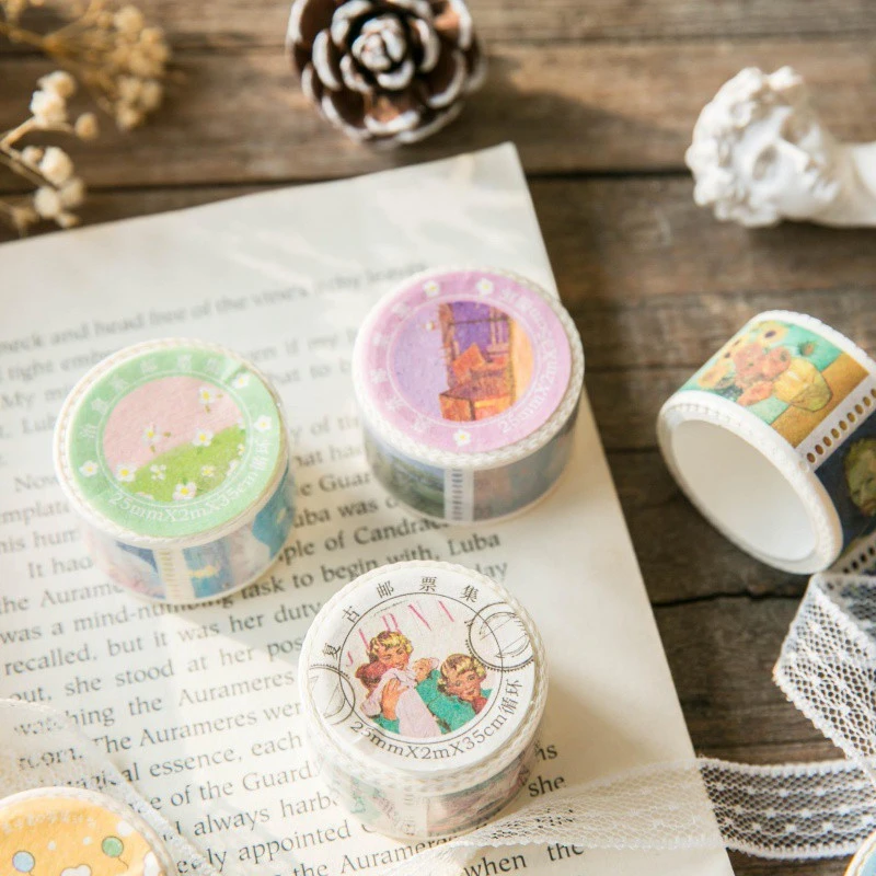 Cartoon Cute Hand Account Tape Sticker Stamp Die Cut Hand Account