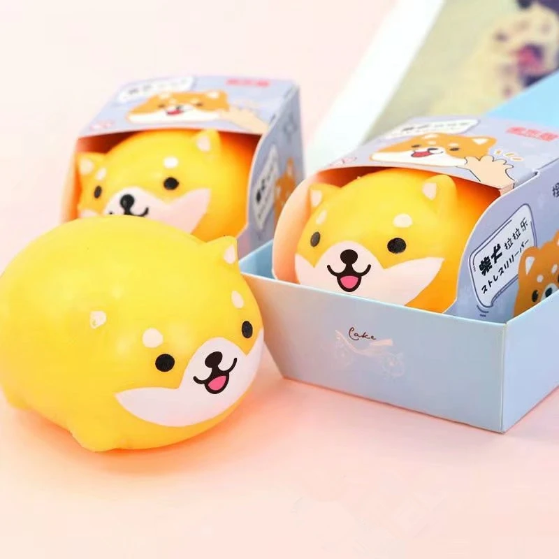 Shiba Inu Lala Le Squeezing Vent Ball Stretching Flour Ball Kneading Le Toy