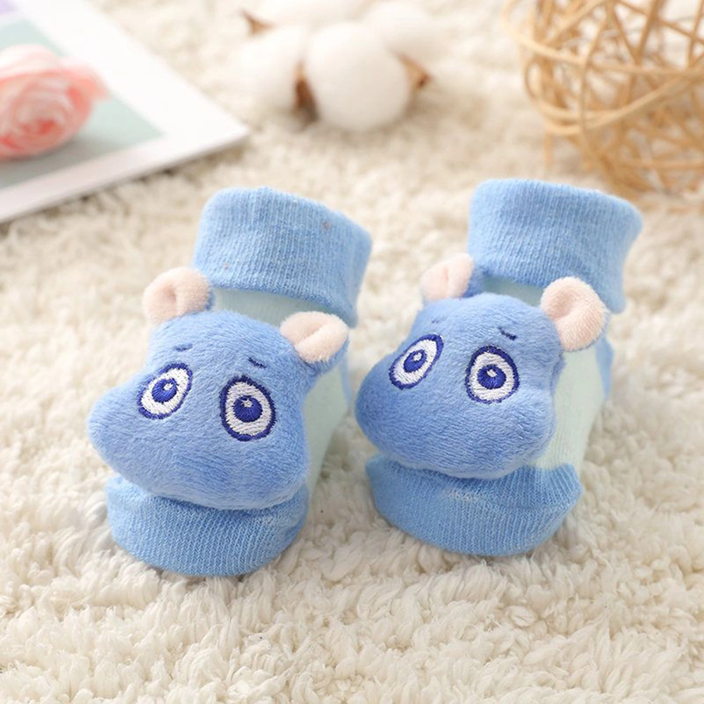 Cute Super Cute Plus Velvet Warm Non-slip Baby Floor Toddler Doll Socks