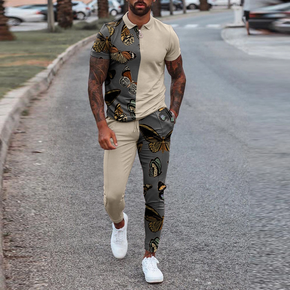 Summer Hot Style Cross-border Men's Slim Fit Trendy Casual Youth Suit