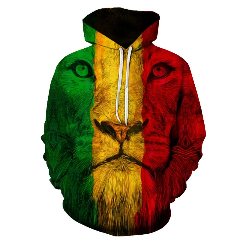 3D Digital Printing Fashion Trend Hooded Sweater Hoodie